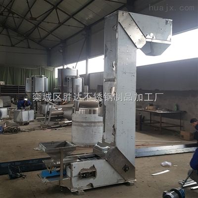 sd 65jk 不銹鋼料斗谷物糧食斗式上料機 塑料 轉斗式提升機價格 欒城區(qū)勝達不銹鋼制品加工廠